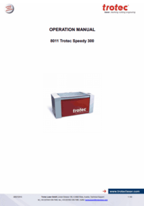 دانلود کاتالوگ دستگاه برش لیزر Speedy 300