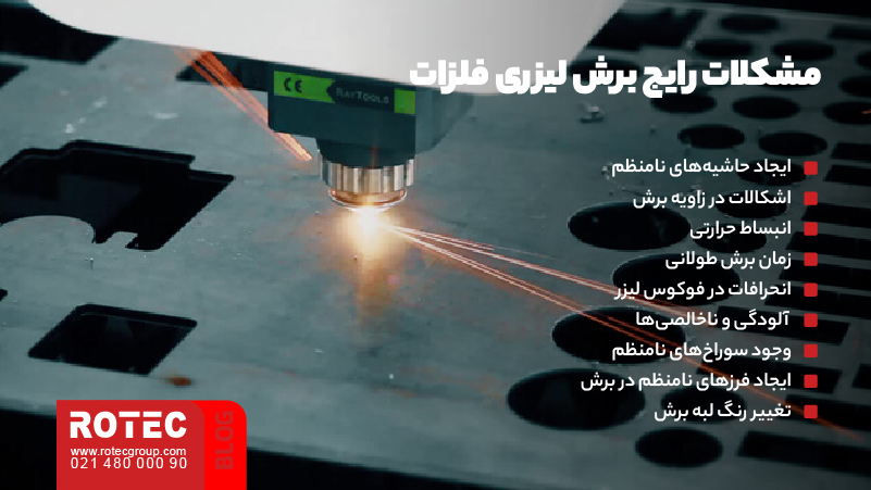 معرفی پارامترهای مهم در کنترل کیفیت برش لیزری فلزات 4 مشکلات رایج برش لیزری فلزات