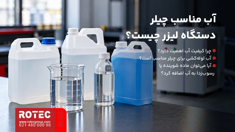 انتخاب آب و سیال مناسب برای مدار خنک‌کاری چیلر دستگاه لیزر