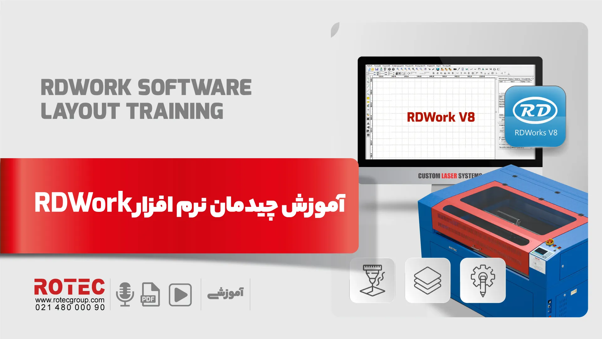 Tampilan Software R&d Work آموزش چیدمان نرمافزار RDWork | نکات کاربردی | شرکت روتک