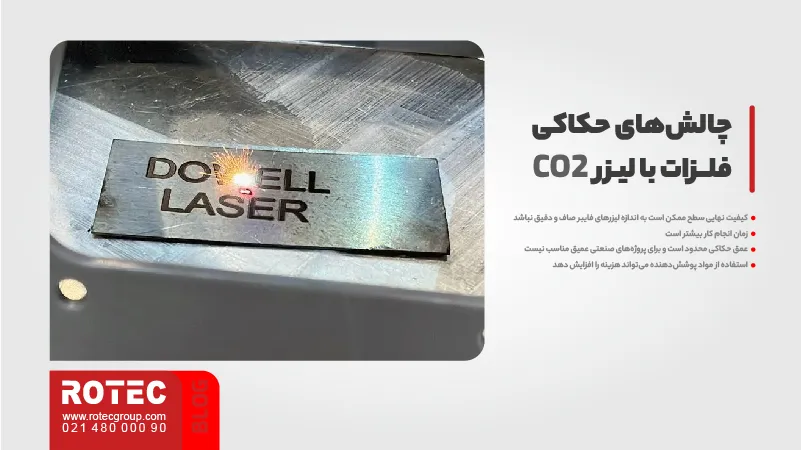 حکاکی فلزات با لیزر co2